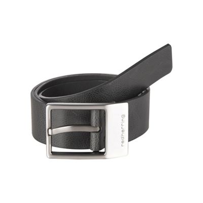 Black branded keeper belt